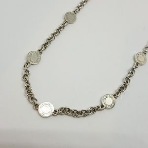 Coach sterling silver necklace